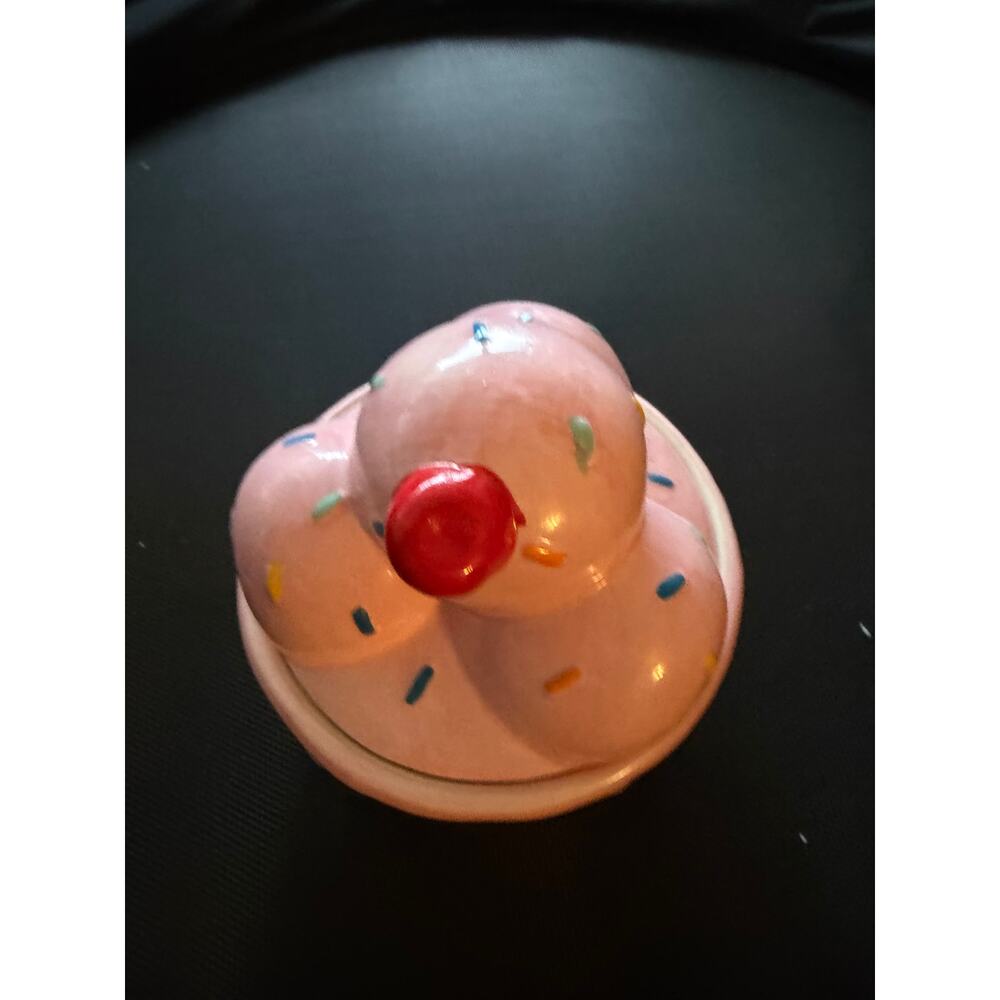 Homegoods Pink Strawberry Ice Cream Jar, BNWT